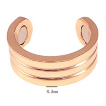An 8.5mm width copper ring with two healing magnets